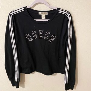 Black long sleeved queen shirt